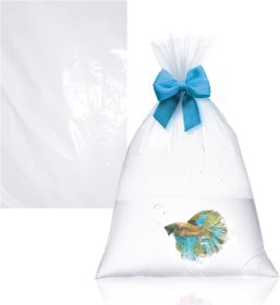 Aquarium Plastic Fish Bags 6" x 12"; Clear Polyethylene Bags Pack of 100; Plastic Bags For Fish; 2 Ml Plastic Bags; Clear Food Grade Plastic Bags 6x12
