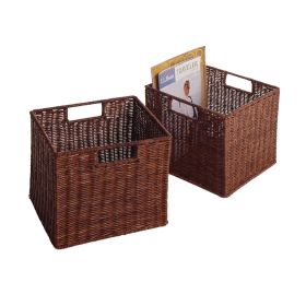 Leo Set of 2; Wired Basket; Small