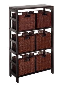 Leo 7pc Shelf and Baskets; one shelf; 6 small baskets; 3 cartons
