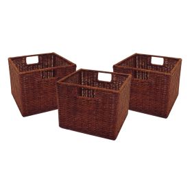 Leo Set of 3 Wired Baskets; Small