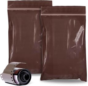 Brown Amber Zip Bags 4 x 6; Poly Zip Bags for Storage Pack of 100; Durable Resealable Bags 4x6; Water-Resistant Poly Zipper Bags 3 Mil; Poly & Plastic
