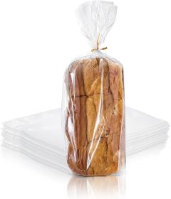 Poly Bakery Bread Bags 5.5 x 3 x 24. Pack of 100 Bread Loaf Packing Bags 5.5x3x24 Clear Gusseted Bags. Ultra Thin Polyethylene Bags 1 Mil Thick Poly B