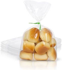 Poly Bakery Bread Bags 6 x 3 x 15. Pack of 100 Bread Loaf Packing Bags 6x3x15 Clear Gusseted Bags. Ultra Thin Polyethylene Bags 1 Mil Thick for Home B