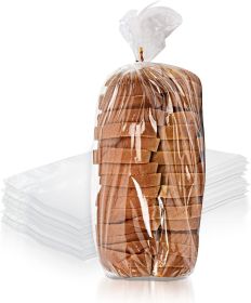 Poly Bakery Bread Bags 5.5 x 4.75 x 15. Pack of 100 Bread Loaf Packing Bags 5.5 x 4 3/4 x 15 Clear Gusseted Bags. Ultra Thin Polyethylene Bags 0.65 Mi