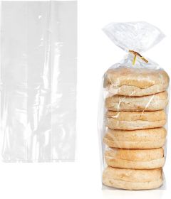 Pack of 1000 Gusseted Poly Bags 6 x 3 x 18. Clear Polyethylene Bags 6x3x18. USDA approved 2 Mil. Expandable Side Gusset Bags. Open Ended bags for Indu