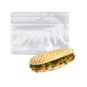 Pack of 1000 Lip and Tape Resealable Bags; Clear 14 x 7 + 3 LP. Polypropylene Co-Extruded Bags 14x7. 1.25mil Thick. Plastic Poly Bags for Industrial;