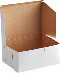 2000 pack Standard White Cake Boxes 5.5 x 4 x 3 Paperboard Bakery Boxes 5 1/2 x 4 x 3 Kraft Pastry Boxes for pie; cookies; muffins. Lock corner Desser