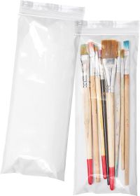 Pack of 1000 Clear Zipper Bags 4 x 10. Seal Top Polyethylene Bags 4x10. Thickness 2 mil. Plastic Poly Bags for Packing and Storing. Ideal for Industri