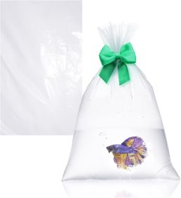 Pack of 1000 Fish Poly Bags 10 x 20. Clear Polyethylene Bags 10x20. Thickness 2 mil. Open Ended Bags for Packing and Storing. Plastic Bags for Industr
