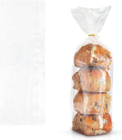 Pack of 2000 Poly Bakery Bread Bags 4 x 2 x 12. Clear Gusseted Bags 4x2x12. Thickness 0.65 mil. Polyethylene Bags for Home; Bakeries and Other Food In