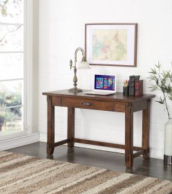 Bridgevine Home Restoration 48 inch Writing Desk, No Assembly Required, Rustic Walnut Finish